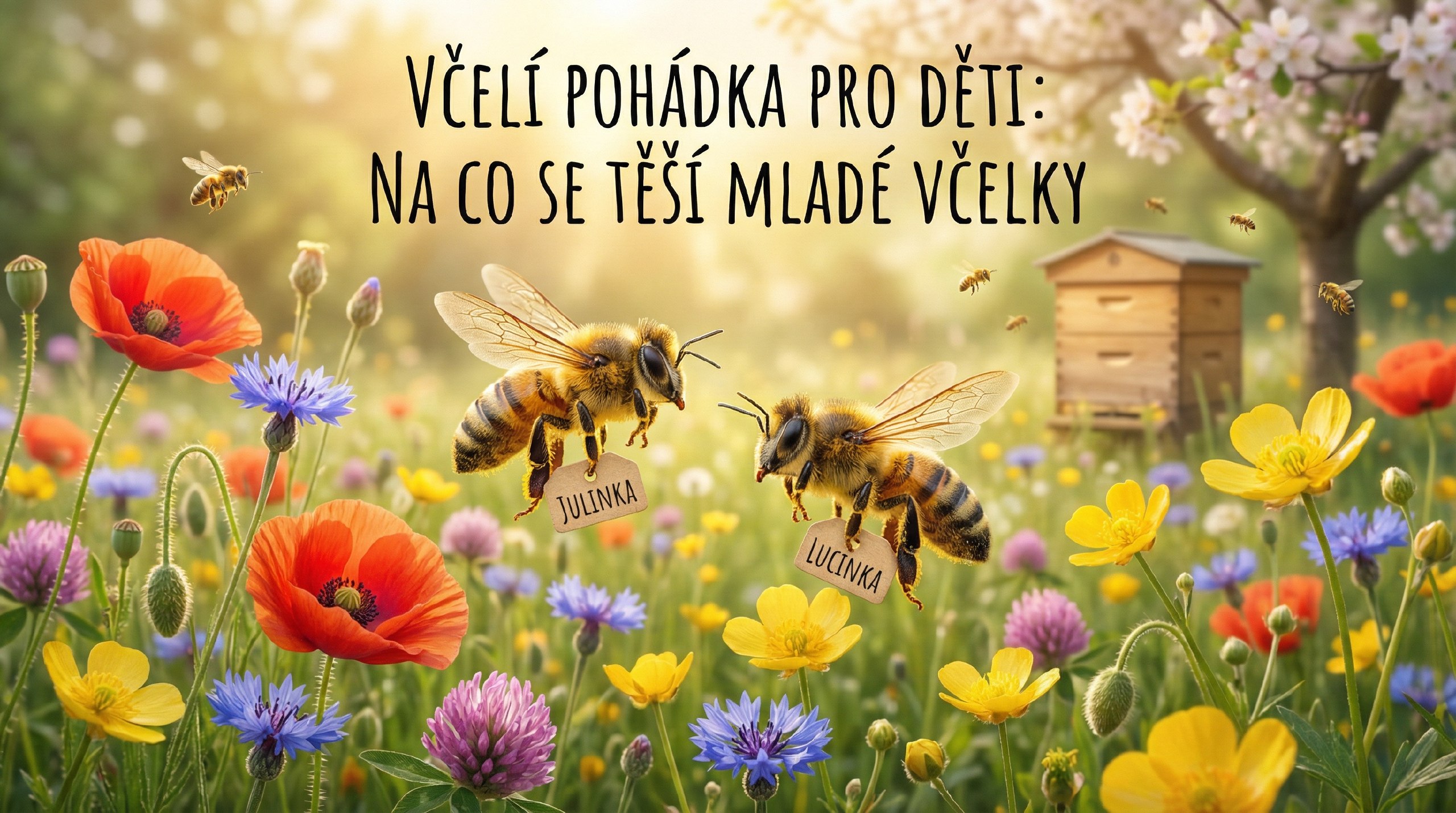 včelí pohádka pro děti včelky na louce